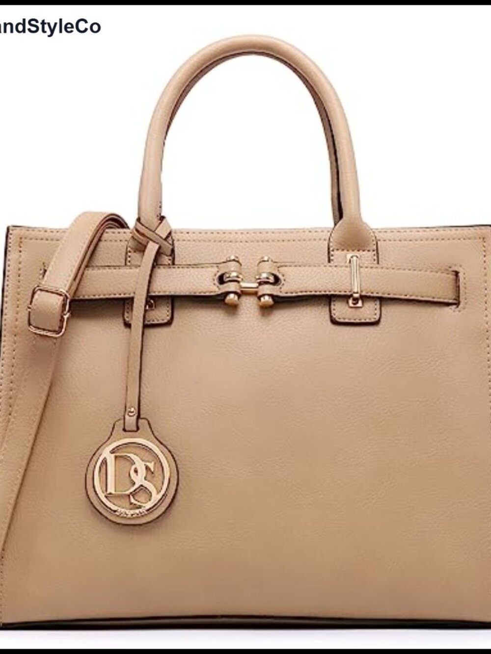 Vegan Leather Satchel Handbag Work Tote Shoulder Bag with Strap
